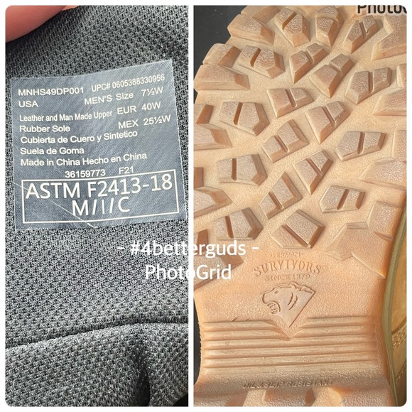 Herman Survivors Steel Toe Slip Resistant Boots Men Wide 7.5W EU 40W - Picture 5 of 16